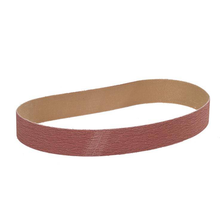 Walter CoolCut 14x158 inch sanding belt with 80 grit aluminum oxide, cloth backing, for wide belt sanding applications.