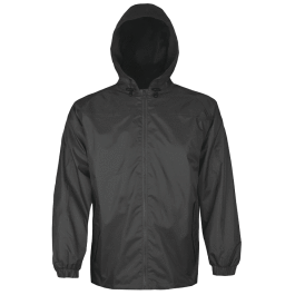 Unisex Waterproof Hooded Jacket in Black -  BT Elements Viking