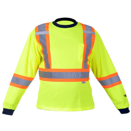 Viking 6015G-S  - Safety Cotton Lined Long Sleeve Shirt