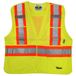 Viking 6125G-4XL/5XL  - 5 Point Tear Away Safety Vest