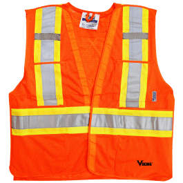 Viking 6125O-2XL/3XL  - 5 Point Tear Away Safety Vest