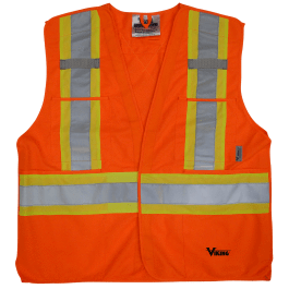 Viking 6135O-L/XL  - 5 Point Tear Away Safety Vest